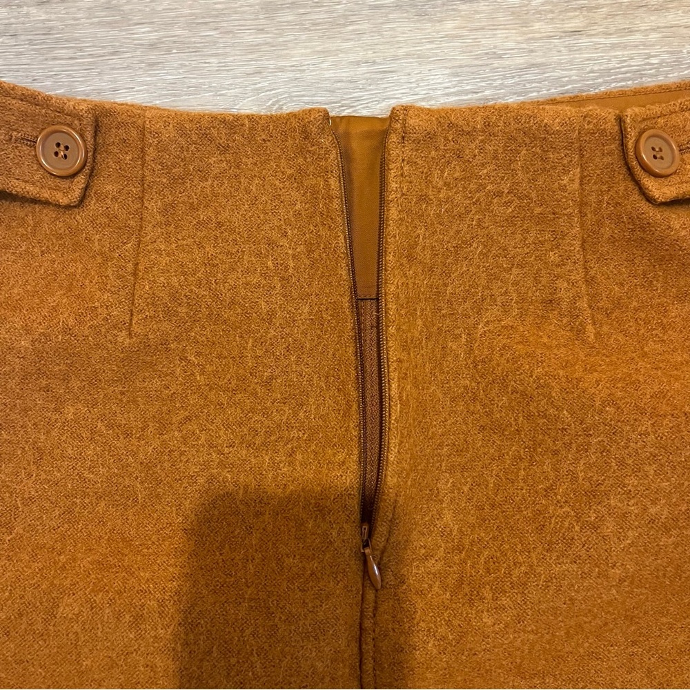 COS Rust Wool Mini Skirt - Picture 9 of 13